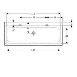 Geberit iCon Set Möbelwaschtisch schmaler Rand 2 Schubladen Ansch. 120cm Eiche Melam... GEBERIT-502338JH1 4025410943552 (Abb. 1)