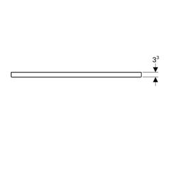 Geberit iCon Griff Weiß/pulverbeschichtet matt, Breite 88,5cm... GEBERIT-502361011 4025410944429 (Abb. 1)