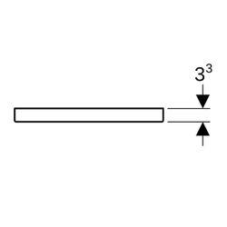 Geberit iCon Griff Lava/pulverbeschichtet matt, Breite 36,7cm... GEBERIT-502356JK1 4025410944504 (Abb. 1)