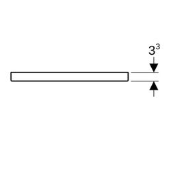 Geberit iCon Griff Sandgrau/pulverbeschichtet matt, Breite 44,7cm... GEBERIT-502357JL1 4025410944535 (Abb. 1)