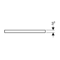 Geberit iCon Griff Sandgrau/pulverbeschichtet matt, Breite 51,7cm... GEBERIT-502358JL1 4025410944559 (Abb. 1)