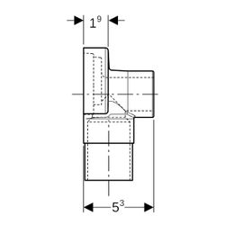 Geberit Schalldämmset für Anschlusswinkel 90 Grad einfach EPDM... GEBERIT-601801001 4025416041931 (Abb. 1)