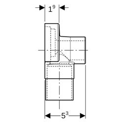 Geberit Schalldämmset für Anschlusswinkel 90 Grad, Rp 1/2, 601801001... GEBERIT-601801001 4025416041931 (Abb. 1)