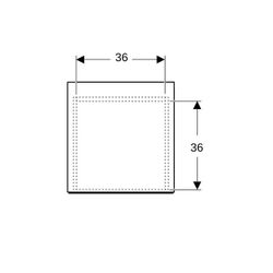Geberit ONE Seitenschrank 1 Schublade, 45x24,5x47cm, Mattweiß... GEBERIT-505078002 4025410630476 (Abb. 1)