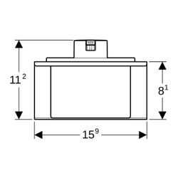 Geberit Seifenspender für Geberit Monolith Sanitärmodul für Waschtische... GEBERIT-131119001 4025416274469 (Abb. 1)
