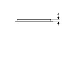 Geberit Option Oval Lichtspiegel, indirekte Beleuchtung, 60x80x3,1cm... GEBERIT-502800001 4025410060150 (Abb. 1)