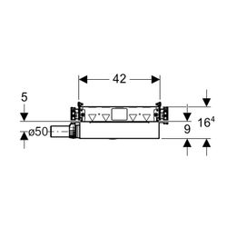Geberit GIS Element für Dusche, mit Wandablauf, für Estrichhöhe am Einlauf 90-200mm... GEBERIT-461734001 4025416289067 (Abb. 1)