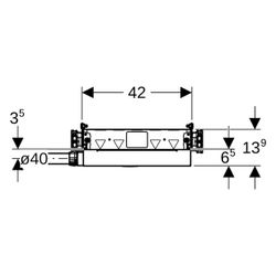 Geberit GIS Element für Dusche, mit CleanWall Wandablauf, für Estrichhöhe am Einlauf... GEBERIT-461736001 4025416289098 (Abb. 1)