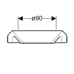 Geberit Manschette Außendurchmesser 90mm... GEBERIT-854487001 4025416048787 (Abb. 1)