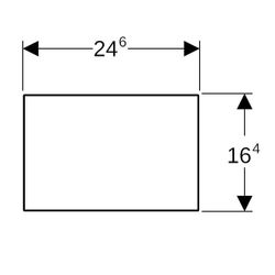 Geberit Sigma Abdeckplatte Sonderanfertigung... GEBERIT-115766001 4025416355236 (Abb. 1)