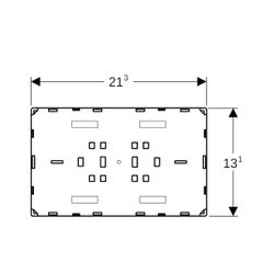 Geberit Sigma Abdeckplatte flächenbündig Sonderanfertigung... GEBERIT-115696001 4025416544272 (Abb. 1)