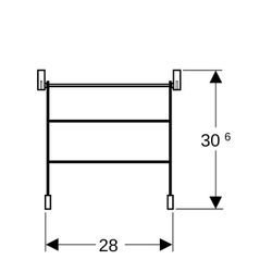 Geberit Publica Klapprost mit Puffern... GEBERIT-552201000 4022009183153 (Abb. 1)