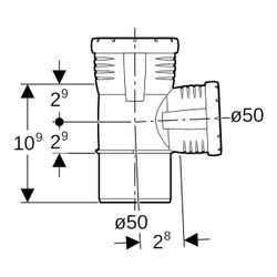 Geberit Silent-Pro Abzweig 87,5 Grad Außendurchmesser 50mm... GEBERIT-393248141 4025416447726 (Abb. 1)