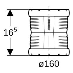 Geberit Silent-Pro Überschiebemuffe Außendurchmesser 160mm... GEBERIT-393717141 4025416449706 (Abb. 1)
