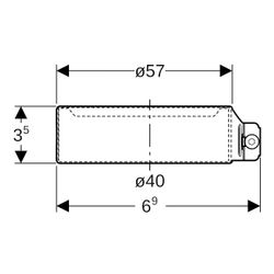 Geberit Haltekralle Außendurchmesser 40mm... GEBERIT-390108141 4025416549482 (Abb. 1)