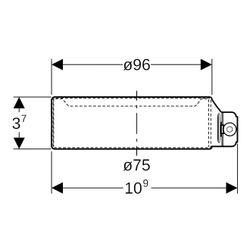 Geberit Haltekralle Außendurchmesser 75mm... GEBERIT-390308141 4025416549505 (Abb. 1)
