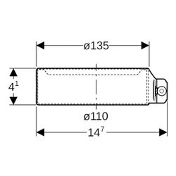 Geberit Haltekralle Außendurchmesser 110mm... GEBERIT-390508141 4025416549536 (Abb. 1)
