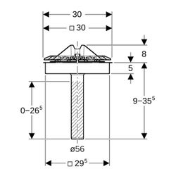 Geberit Pluvia Dachwassereinlauf, Befestigungsflansch für Dachabdichtungsfolien Laub... GEBERIT-359106001 4025410162908 (Abb. 1)