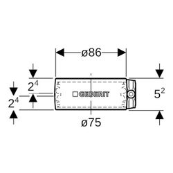Geberit Silent db20 Spannverbinder Außendurchmesser 75mm... GEBERIT-307003143 4025416099215 (Abb. 1)