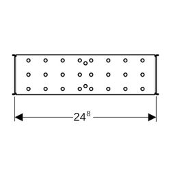Geberit GIS Montageplatte für Unterputz-Absperrventile, 248mm Höhe 7cm... GEBERIT-461147001 4025416641810 (Abb. 1)