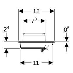 Geberit Siphoneinsatz Sperrwasserhöhe 27mm... GEBERIT-388108001 4025416581444 (Abb. 1)
