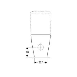 Geberit iCon Stand-WC für Aufputzspülkasten aufgesetzt, Tiefspüler, geschlossene For... GEBERIT-200460000 4022009332520 (Abb. 1)