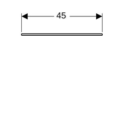 Geberit Xeno2 Glasablage 45x0,8x45cm... GEBERIT-500523001 4025416608523 (Abb. 1)