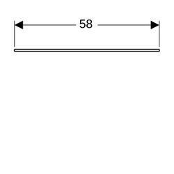 Geberit Xeno2 Glasablage 58x0,8x45cm... GEBERIT-500524001 4025416608530 (Abb. 1)