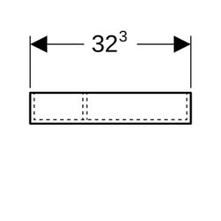 Geberit Xeno2 Schubladeneinsatz, T-Unterteilung, für obere Schublade, 32,3x6,2x15cm,... GEBERIT-500525001 4025416608547 (Abb. 1)