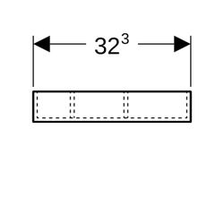 Geberit Xeno2 Schubladeneinsatz, H-Unterteilung, für obere Schublade, 32,3x6,2x15cm,... GEBERIT-500526001 4025416608615 (Abb. 1)