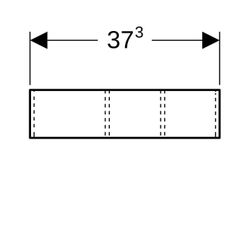 Geberit Xeno2 Schubladeneinsatz, H-Unterteilung, für untere Schublade, 37,3x9,8x20,8... GEBERIT-500527001 4025416608622 (Abb. 1)