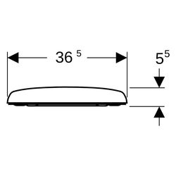 Geberit Renova WC-Sitz Bef. von oben, Absenkautomatik, o. Quick-Release-Scharniere, ... GEBERIT-573025010 4022009284867 (Abb. 1)