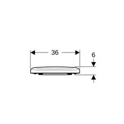 Geberit Renova WC-Sitz Befestigung von oben, Absenkautomatik, mit Quick-Release-Scha... GEBERIT-500836011 4025410726025 (Abb. 1)