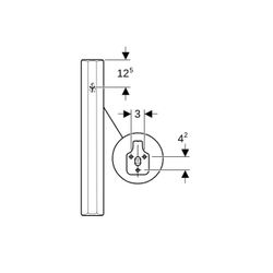 Geberit Urinaltrennwand LxBxH 40x10x70cm, Weiß... GEBERIT-110000000 4022009323962 (Abb. 1)