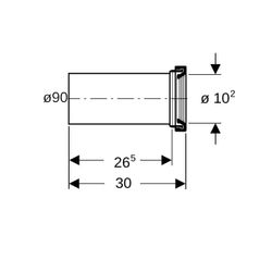 Geberit Set Anschlussstutzen für WC... GEBERIT-131083161 4025416073765 (Abb. 1)