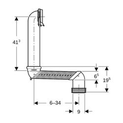 Geberit Set Versprungbogen für Wand-WC... GEBERIT-131088291 4025416073802 (Abb. 1)