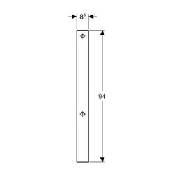 Geberit Umbauset für Geberit AquaClean WC-Aufsätze Aluminium gebürstet, Sanitärmodul... GEBERIT-131102TA1 4025416073833 (Abb. 1)