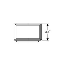 Geberit Renova Compact Unterschrank, Waschtisch, 1 Tür, 55x60,4x36,7cm, Hellgrau/lac... GEBERIT-862061000 4022009328974 (Abb. 1)
