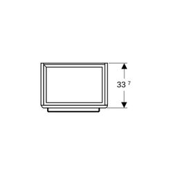 Geberit Renova Compact Unterschrank, Waschtisch, 1 Tür, 50x60,4x36,7cm, Weiß lackier... GEBERIT-862055000 4022009327465 (Abb. 1)