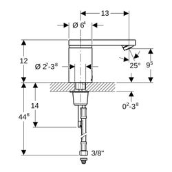 Geberit Typ 186 Waschtischarmatur Netzbetrieb, Hochglanz verchromt, ohne Mischer... GEBERIT-116136211 4025416741305 (Abb. 1)