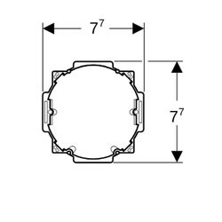 Geberit Rohbauset mit Unterputz-Netzteil, für Typ 8x, 18x Waschtischarmaturen... GEBERIT-241631001 4025416794578 (Abb. 1)