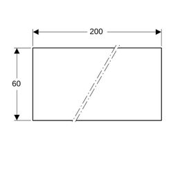 Geberit Duofix Paneel Breite 200cm, Höhe 60cm... GEBERIT-111808001 4025416802150 (Abb. 1)