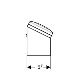 Geberit Steckdosenelement Steckertyp CEE 7/16, Weiß... GEBERIT-595165000 4022009347371 (Abb. 1)