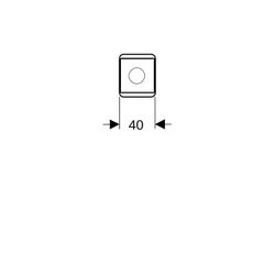 Geberit Set Füße Höhe 23-24,5cm, verchromt... GEBERIT-501919001 4025410905444 (Abb. 1)