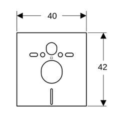 Geberit Schallschutzset für Wand-WC, Bidet... GEBERIT-156050001 4025416024118 (Abb. 1)