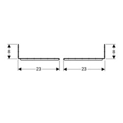 Geberit Duofix Befestigungsmaterial für Ständerabstand 50-57,5cm, für Trockenbau... GEBERIT-111869001 4025416927822 (Abb. 1)