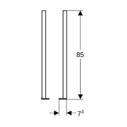 Geberit Duofix Set Fußverlängerungen für Fußbodenaufbau 20-40cm... GEBERIT-111848001 4025416511069 (Abb. 1)