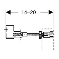 Geberit Duofix Wandanker Set für Einzelmontage, Ecklösung, 2 Stück... GEBERIT-111835001 4025416334255 (Abb. 1)