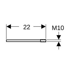 Geberit Duofix Wandanker Setverlängerungen, 2 Stück... GEBERIT-111887001 4025416138013 (Abb. 1)