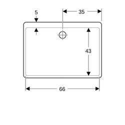 Geberit Publica Mehrzweckbecken ohne Überlauf, Höhe 20cm... GEBERIT-360070000 4022009080506 (Abb. 1)